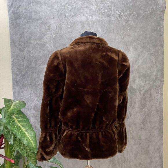 Vintage JORDACHE FAUX FUR Coat WOMEN’S SIZE L LOGO Lined Pockets USA - Picture 3 of 14
